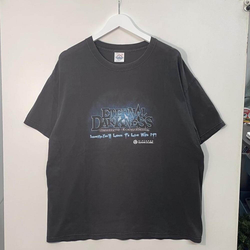 No Brand Men's Black and Grey T-shirt